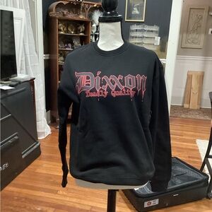 DIXXON Black and Red Crewneck Sweater for Men